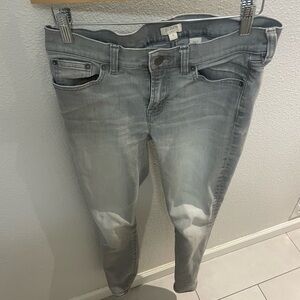 J. Crew Women's Light Gray Skinny Jeans 👖